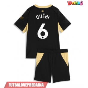 Lacne Dětský Futbalové dres Manchester City Marc Guehi #6 2026-27 Krátky Rukáv - Preč (+ trenírky)